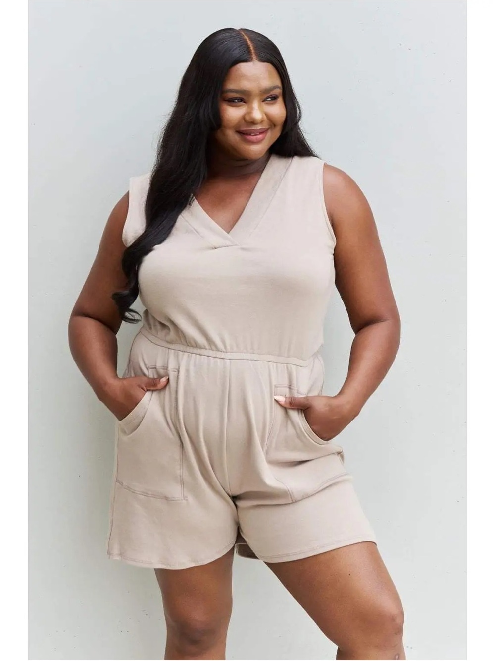 cream romper